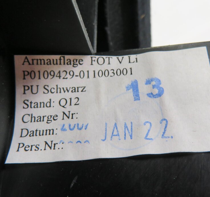 Thumbnail 9: 07-13 MERCEDES S350 S400 S550 S600 S63 (W221) LEFT REAR DOOR ARM REST (BLACK)