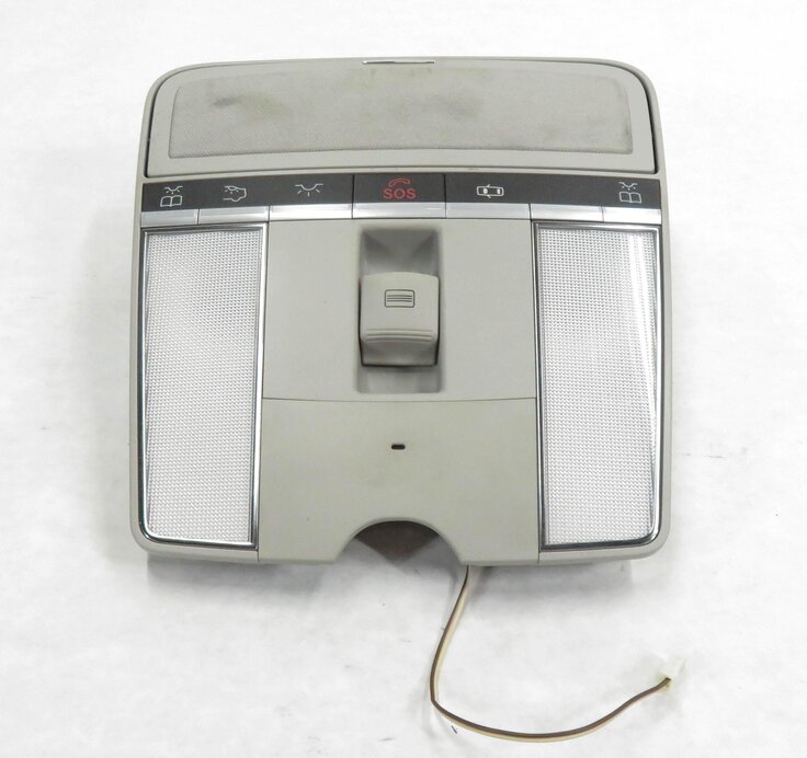 Thumbnail 3: 2008 MERCEDES S550 (W221) FRONT DOME LIGHT MAP READING COURTESY LAMP (GRAY)