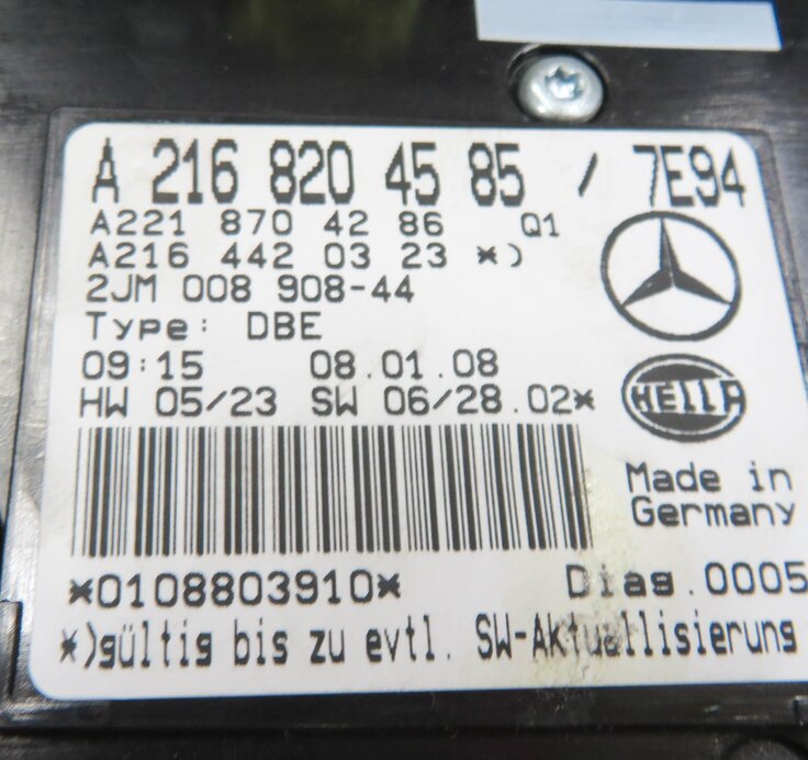 Thumbnail 7: 2008 MERCEDES S550 (W221) FRONT DOME LIGHT MAP READING COURTESY LAMP (GRAY)