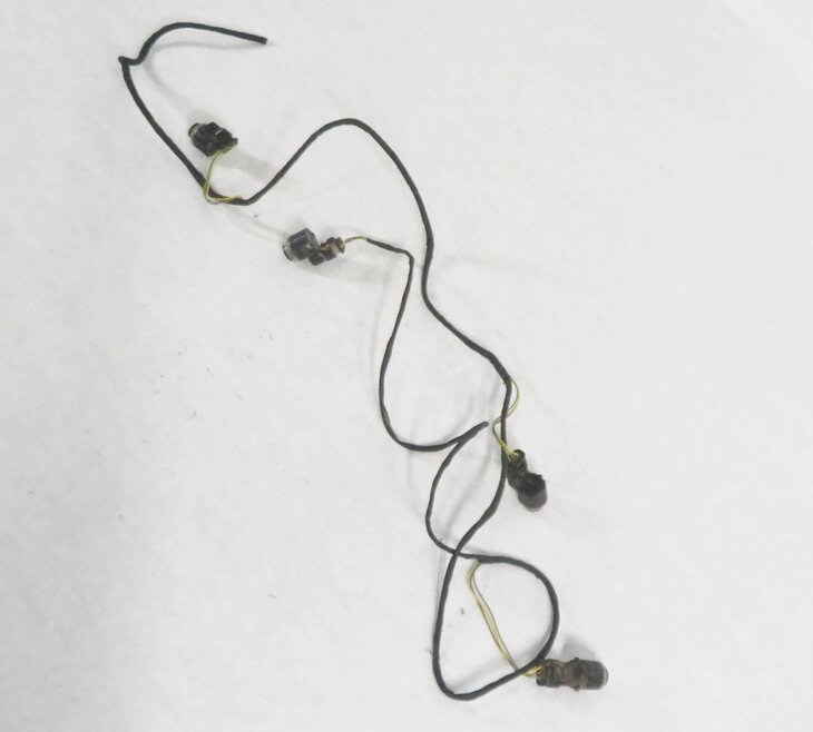 2010 BMW 750i (F01) REAR PDC PARK DISTANCE SENSOR SET-4 w/ HARNESS (BLACK 475)