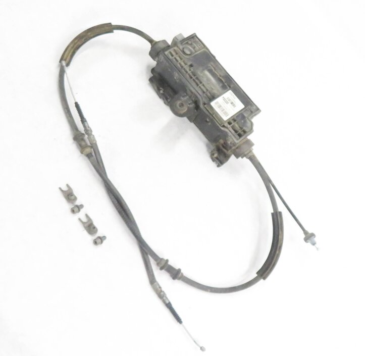 2010 BMW 750i (F01) EMERGENCY ELECTRONIC PARKING BRAKE ACTUATOR MOTOR w/ CABLES