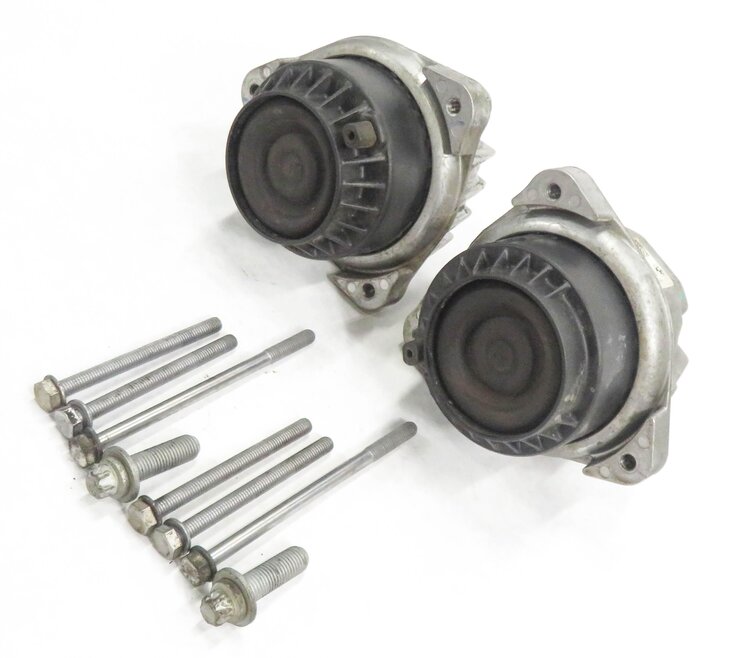 2010 BMW 750i (F01) 4.4L N63 TWIN TURBO ENGINE - LEFT & RIGHT MOTOR MOUNT SET-2