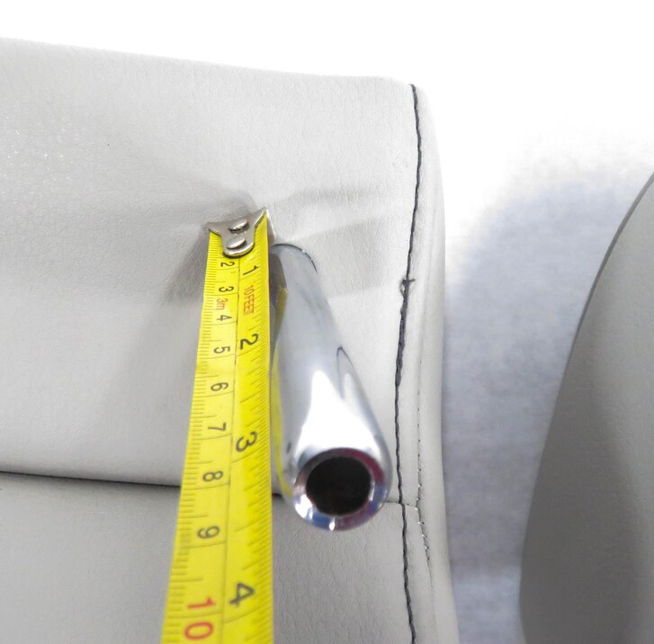 Thumbnail 12: 2013 AUDI A3 (8P) REAR - LEFT / CENTER / RIGHT - GRAY LEATHER HEADREST SET-3