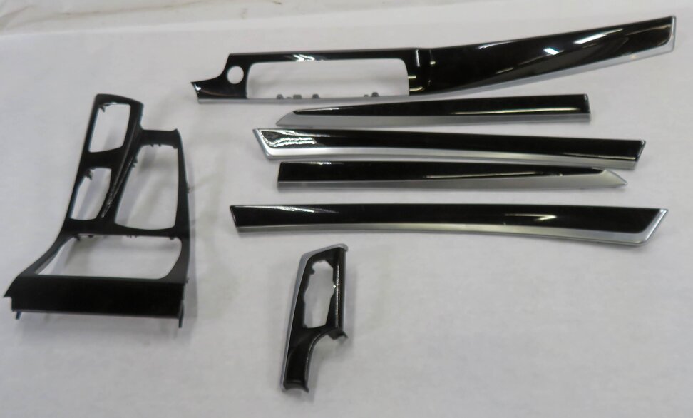 Thumbnail 2: 2011 BMW 535i (F10) DASH DOOR CONSOLE (FINE ASH GRAIN) WOOD TRIM PANEL SET-7