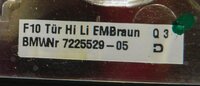 Thumbnail 7: 2011 BMW 535i (F10) DASH DOOR CONSOLE (FINE ASH GRAIN) WOOD TRIM PANEL SET-7