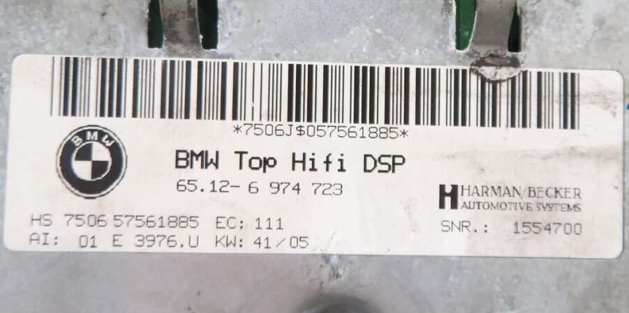 Thumbnail 6: 2008 BMW M3 (E93) CONVERTIBLE - RADIO STEREO DSP TOP HiFi AUDIO AMP AMPLIFIER