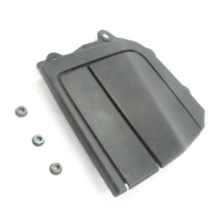 2008 BMW M3 ///M (E93) RIGHT REAR CONVERTIBLE TOP HINGE COVER BRACKET (BLACK)