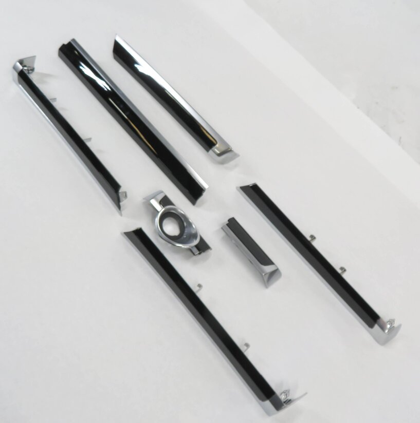 2011 PORSCHE CAYENNE (958) FRONT & REAR DOOR / DASH (BLACK GLOSS) TRIM SET-7