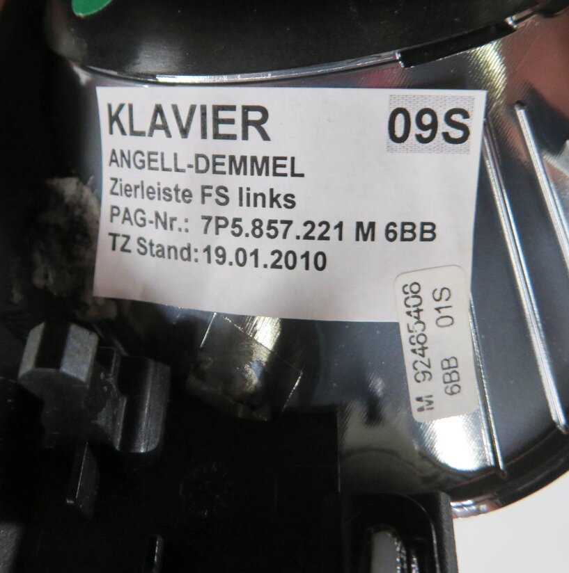 Thumbnail 16: 2011 PORSCHE CAYENNE (958) FRONT & REAR DOOR / DASH (BLACK GLOSS) TRIM SET-7
