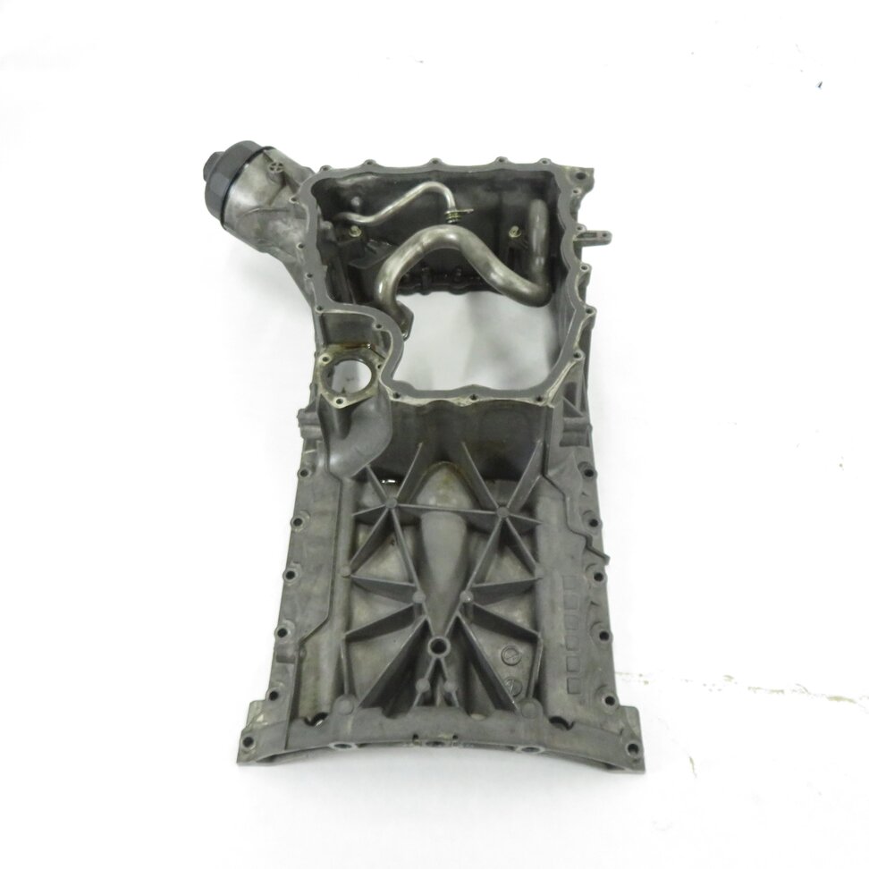 Thumbnail 3: 2011-2013 PORSCHE CAYENNE (958) 4.8L M48 V8 ENGINE UPPER MOTOR OIL PAN CRADLE