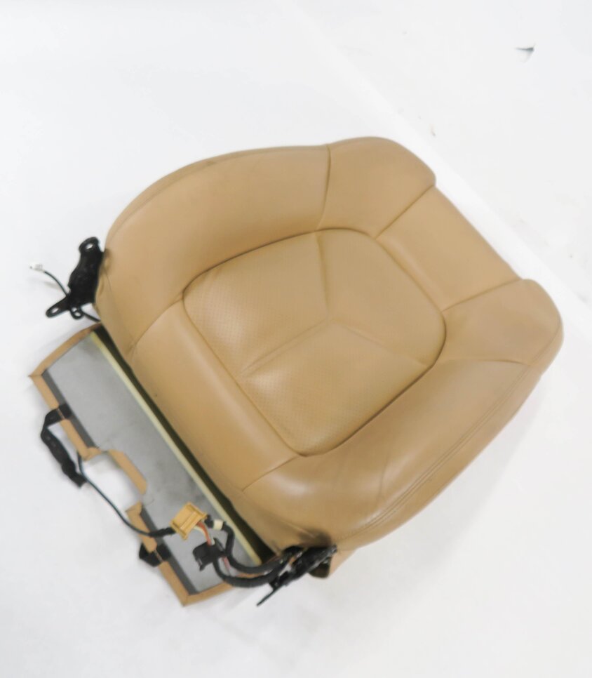 2011 PORSCHE CAYENNE (958) LEFT FRONT DRIVER UPPER TOP SEAT CUSHION (BEIGE)
