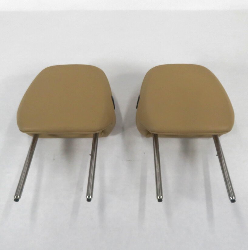 Thumbnail 2: 2011 PORSCHE CAYENNE (958) FRONT LEFT & RIGHT HEADREST SET-2 (LUXOR BEIGE)
