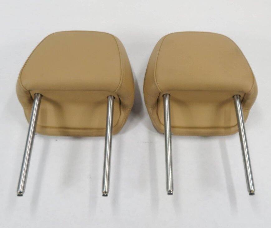 Thumbnail 5: 2011 PORSCHE CAYENNE (958) FRONT LEFT & RIGHT HEADREST SET-2 (LUXOR BEIGE)