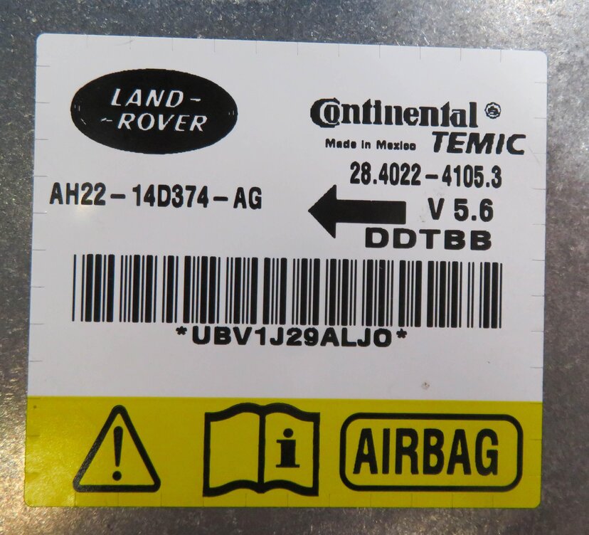 Thumbnail 6: 2010-2013 LAND ROVER LR4 RANGE ROVER SPORT (L320) SRS BAG CONTROL MODULE