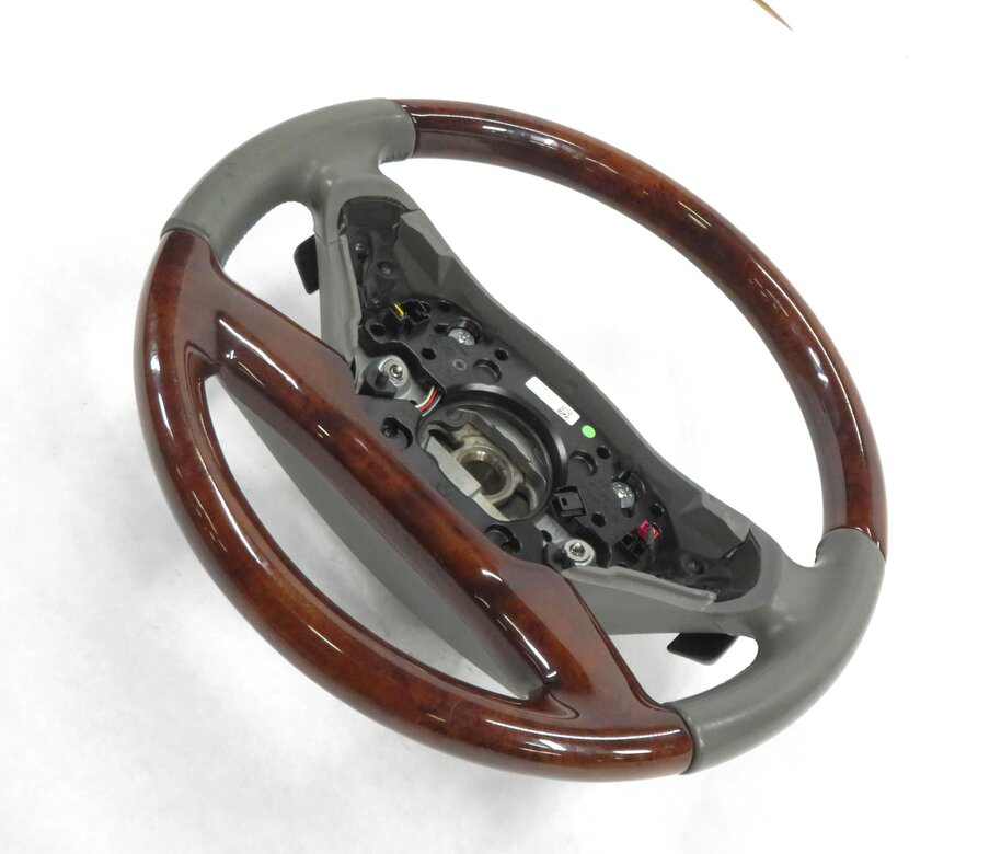 10-14 MERCEDES CL550 CL600 S400 (W216 W221) BURRED WALNUT / GRAY STEERING