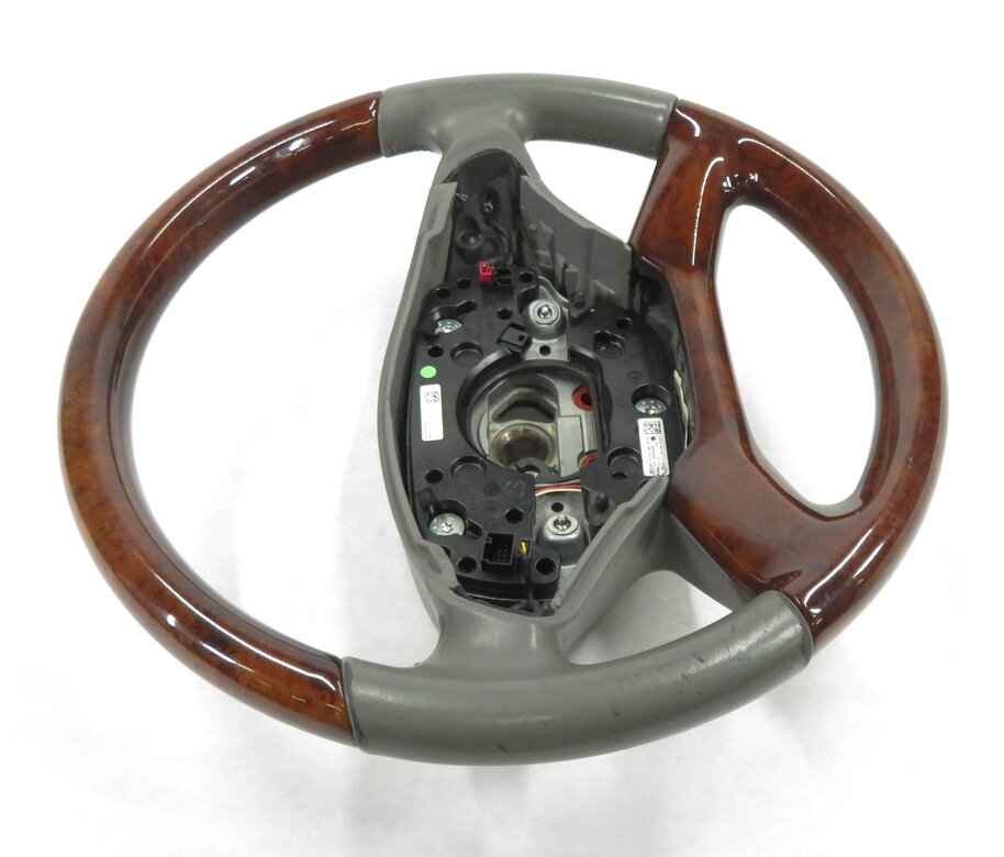 Thumbnail 3: 10-14 MERCEDES CL550 CL600 S400 (W216 W221) BURRED WALNUT / GRAY STEERING