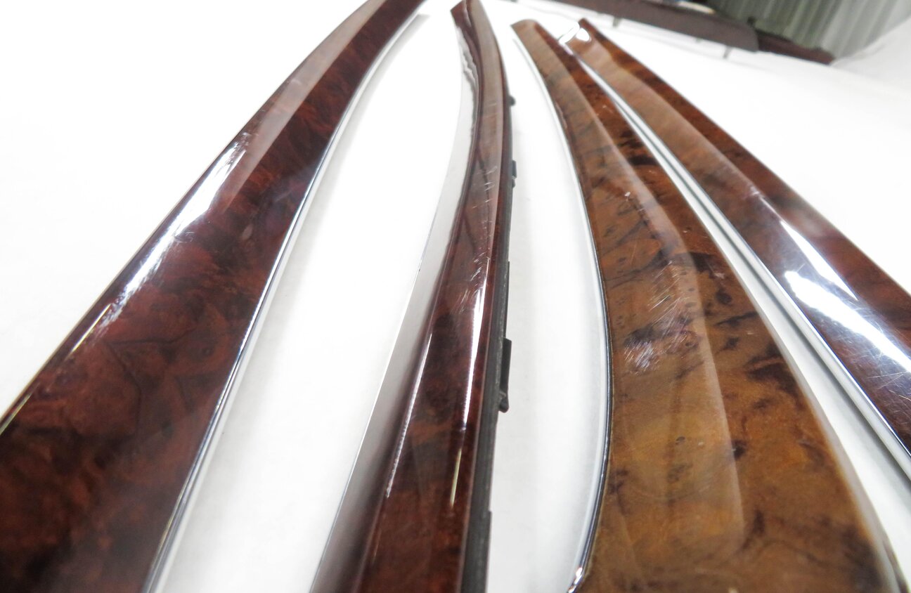 Thumbnail 13: 2009 MERCEDES BENZ S550 (W221) DASH DOOR CONSOLE (BURRED WALNUT) WOOD TRIM SET-7