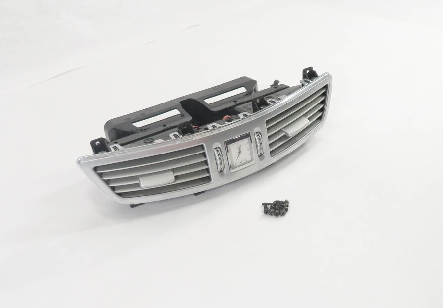2009 MERCEDES BENZ S550 (W221) FRONT CENTER DASH HEATER A/C AIR VENT w/ CLOCK