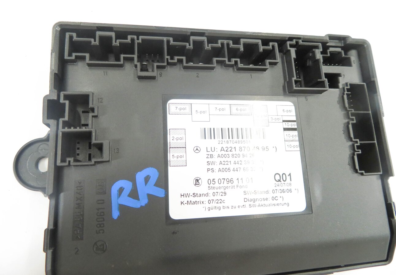 Thumbnail 7: 2009 MERCEDES BENZ S550 (W221) RIGHT SIDE REAR DOOR CONTROL MODULE