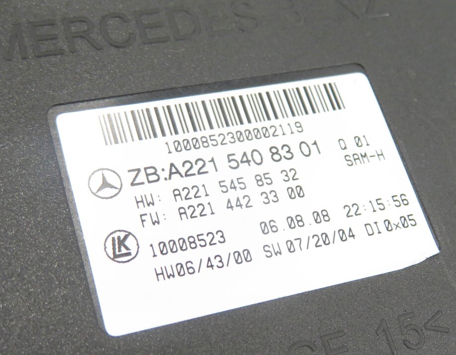 Thumbnail 7: 2009 MERCEDES BENZ S550 (W221) REAR SIGNAL ACQUISITION CONTROL MODULE (SAM)