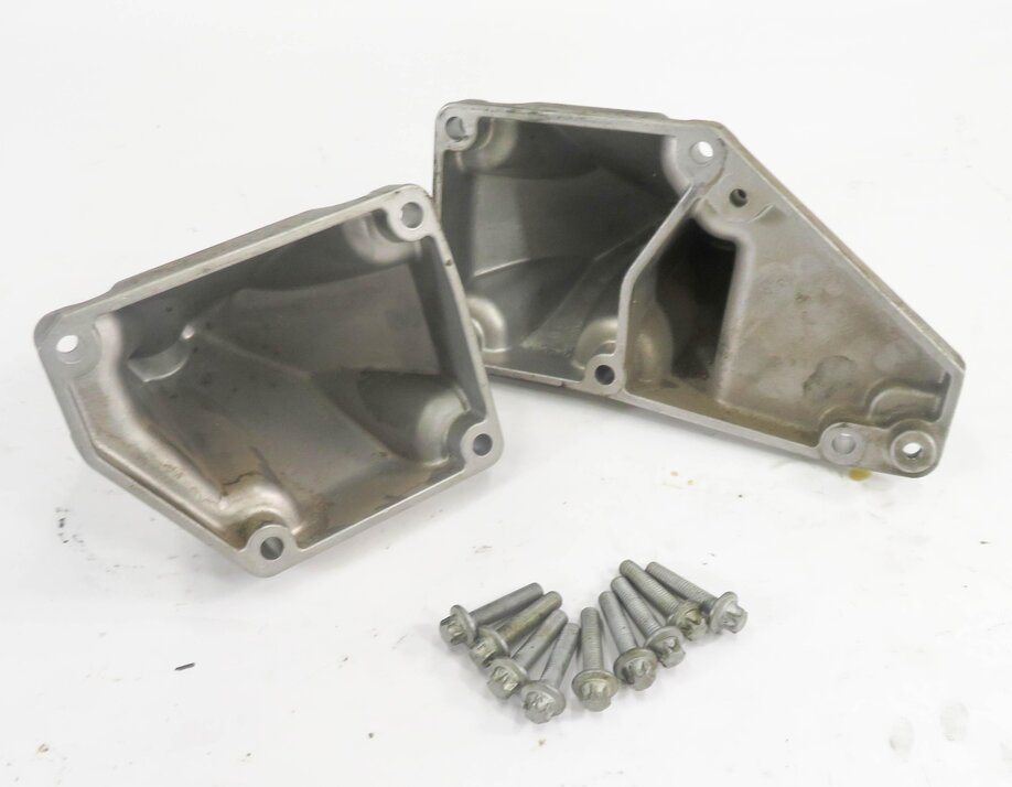 2009 MERCEDES S550 (W221) 5.5L V8 MOTOR LEFT & RIGHT ENGINE MOUNT BRACKET SET-2