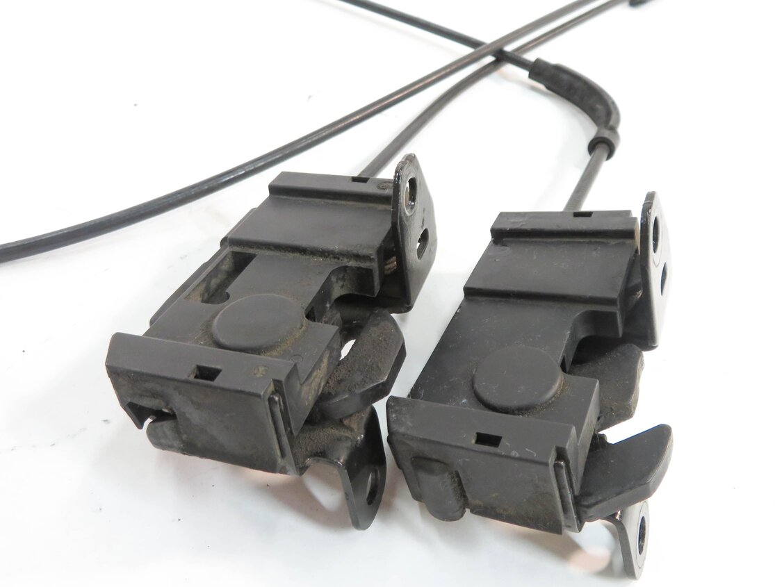 Thumbnail 6: 2010 MERCEDES BENZ E550 (C207) FRONT LOWER HOOD LOCK LATCH SET-2 w/ CABLE