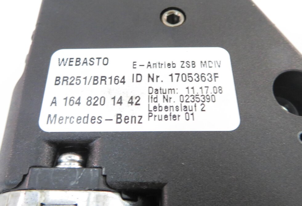 Thumbnail 8: 07-12 MB ML320 ML350 ML500 GL320 GL450 R320 R350 (X164 W164 W251) SUNROOF MOTOR