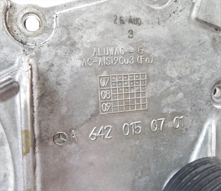 Thumbnail 7: 07-09 MB E320 GL320 ML320 R320 (X164 W164) 3.0L OM642 DIESEL ENGINE TIMING COVER