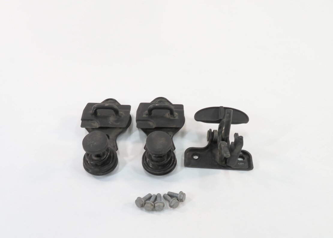 2010 MERCEDES BENZ ML350 (W164) FRONT HOOD SAFETY LATCH SPRING STRIKER SET-3