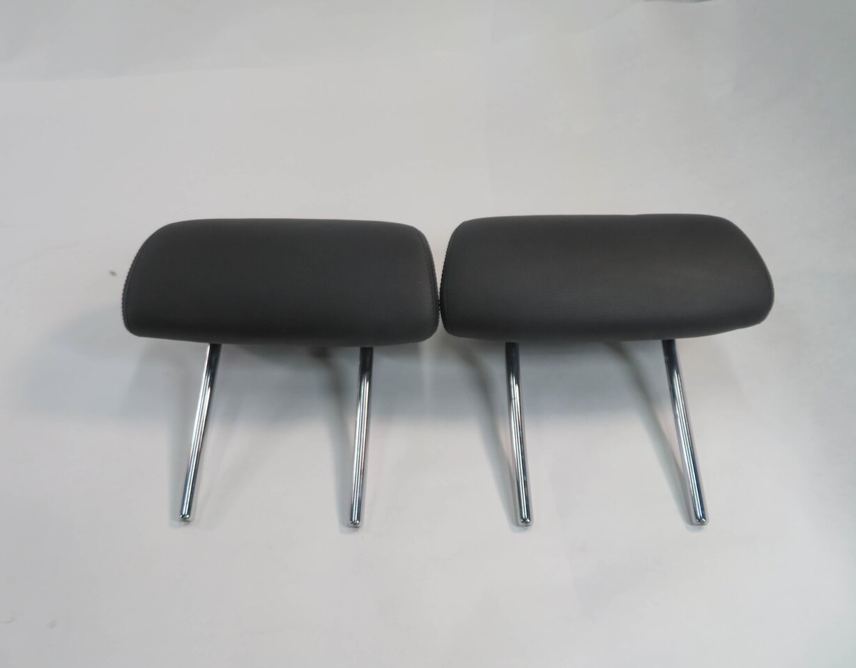 2006 BMW M5 (E60) ///M - REAR LEFT & RIGHT (BLACK MERINO LEATHER) HEADREST SET