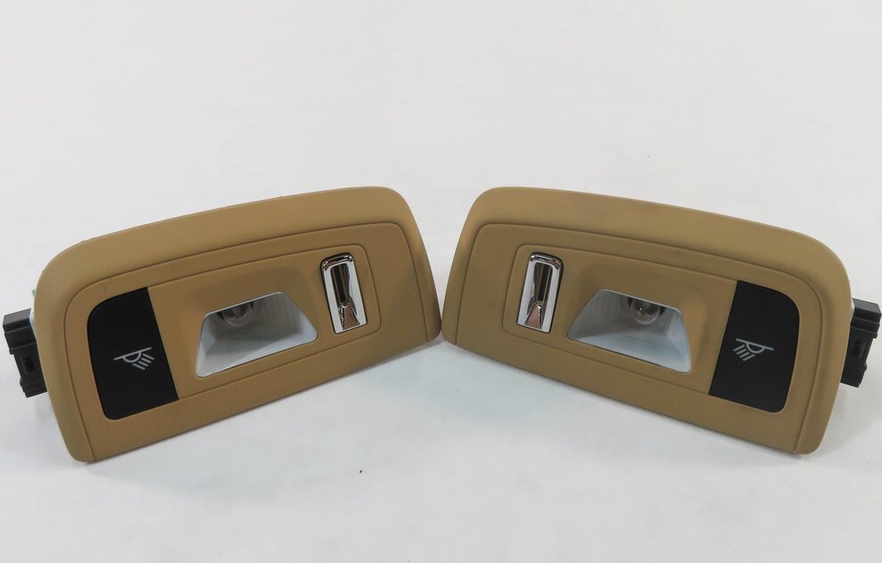 2010 PORSCHE PANAMERA (970 G1) LEFT & RIGHT REAR DOME LIGHT LAMP SET-2 (BEIGE)