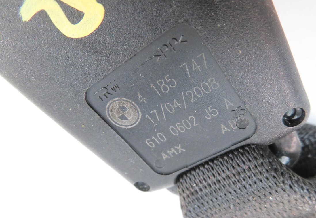 Thumbnail 7: 2008 BMW X5 (E70) LEFT REAR 2nd SECOND ROW SEAT SEATBELT BUCKLE RECEIVER (BLACK)