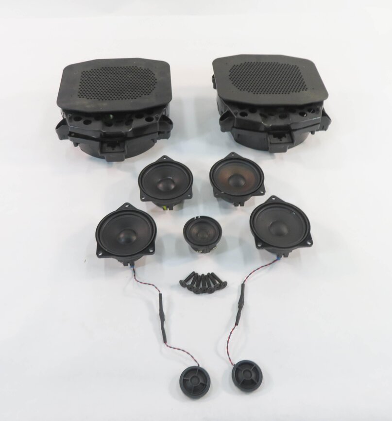 Thumbnail 1: 2008 BMW X5 (E70) RADIO STEREO MEDIA AUDIO SUBWOOFER TWEETER SPEAKER SET-9