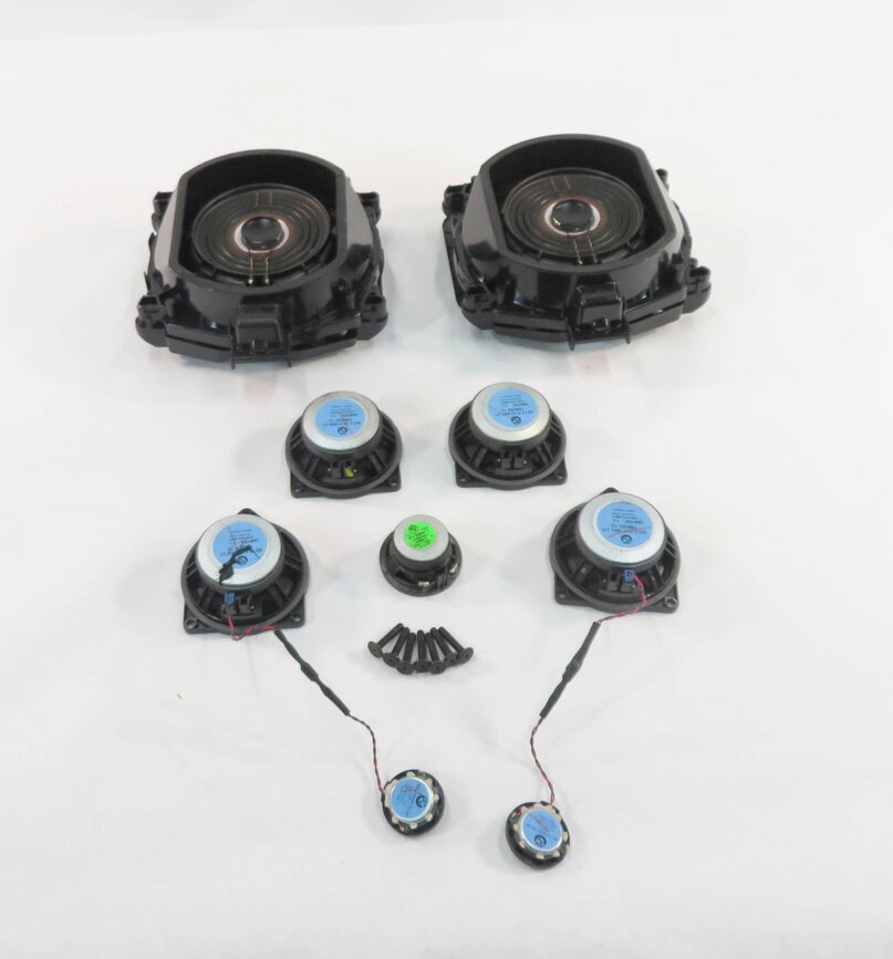 Thumbnail 2: 2008 BMW X5 (E70) RADIO STEREO MEDIA AUDIO SUBWOOFER TWEETER SPEAKER SET-9