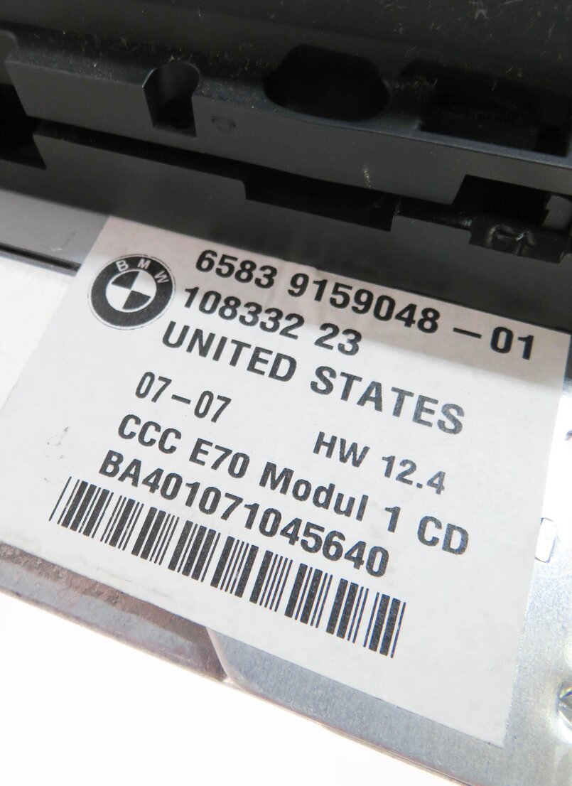 Thumbnail 8: 2007-2010 BMW X5 X6 (E70 E71) AM / FM RADIO STEREO CD DISC PLAYER RECEIVER