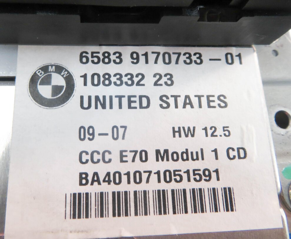 Thumbnail 14: 2007-2010 BMW X5 X6 (E70 E71) GPS NAVIGATION DVD CD PLAYER RADIO STEREO RECEIVER