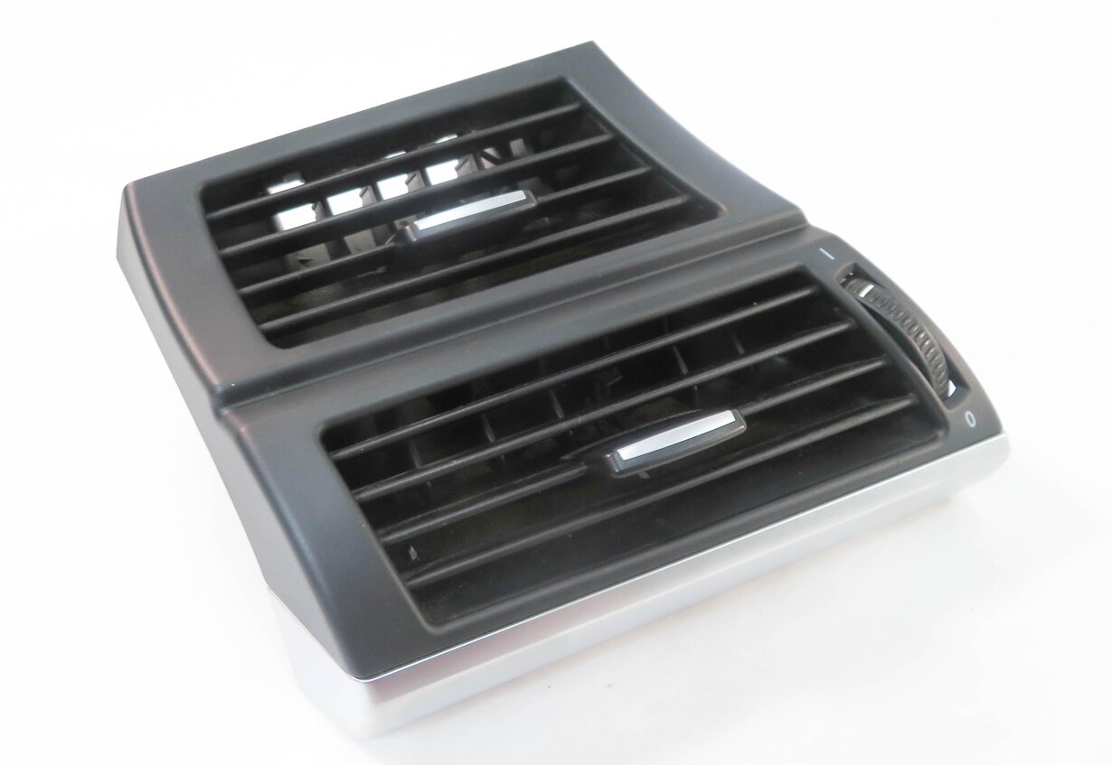 Thumbnail 2: 2008 BMW X5 (E70) LEFT DRIVER DASH HEATER A/C AIR VENT w/ SILVER TRIM