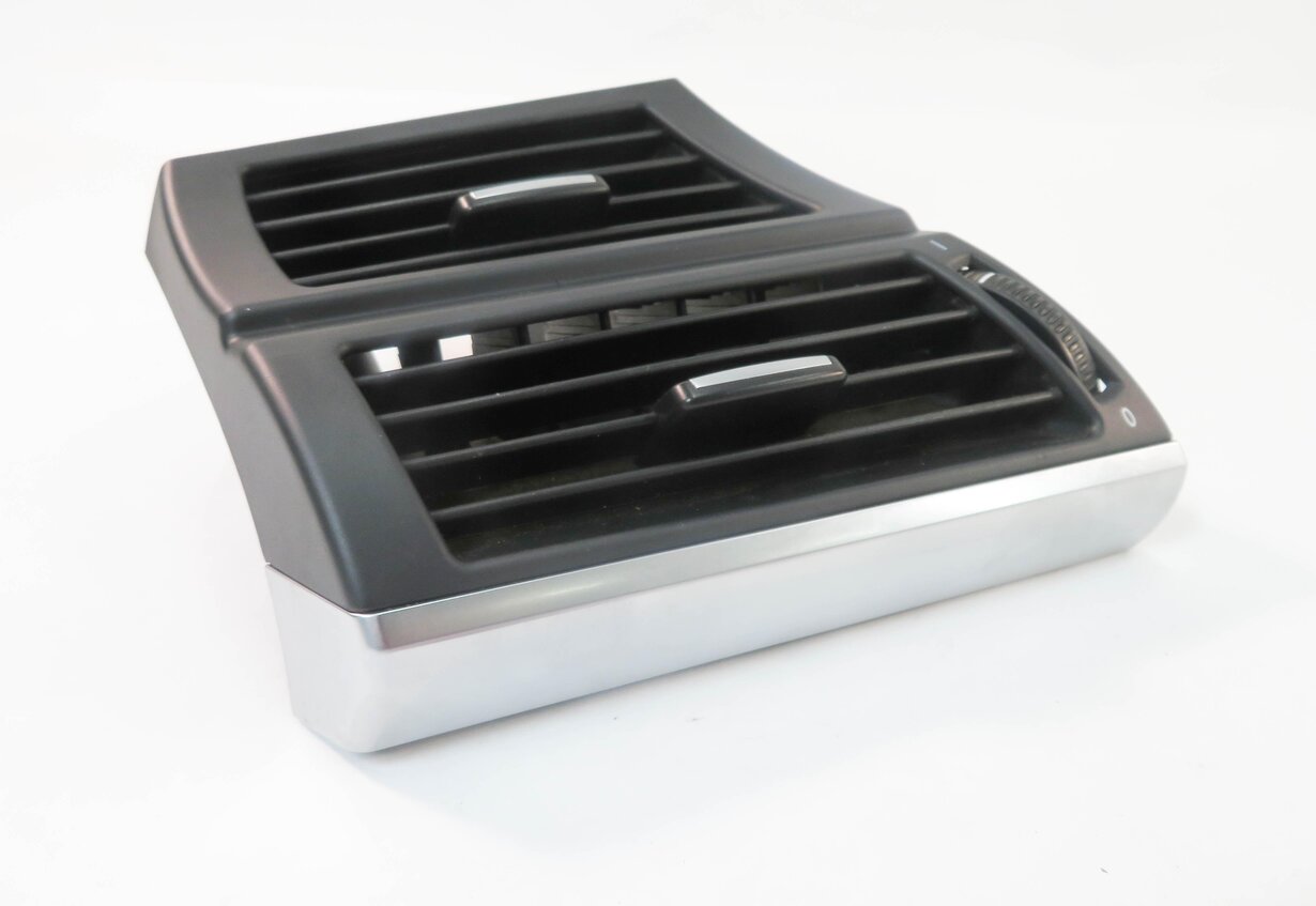 Thumbnail 4: 2008 BMW X5 (E70) LEFT DRIVER DASH HEATER A/C AIR VENT w/ SILVER TRIM