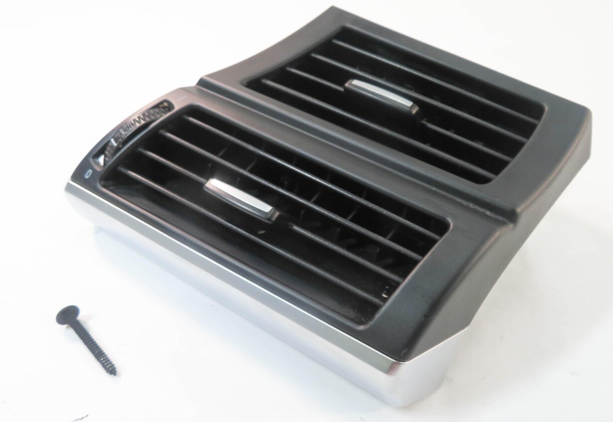 2008 BMW X5 (E70) RIGHT PASSENGER DASH HEATER A/C AIR VENT w/ SILVER TRIM