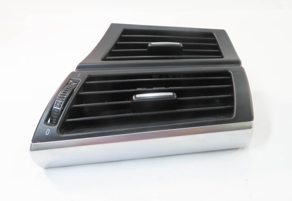 Thumbnail 3: 2008 BMW X5 (E70) RIGHT PASSENGER DASH HEATER A/C AIR VENT w/ SILVER TRIM