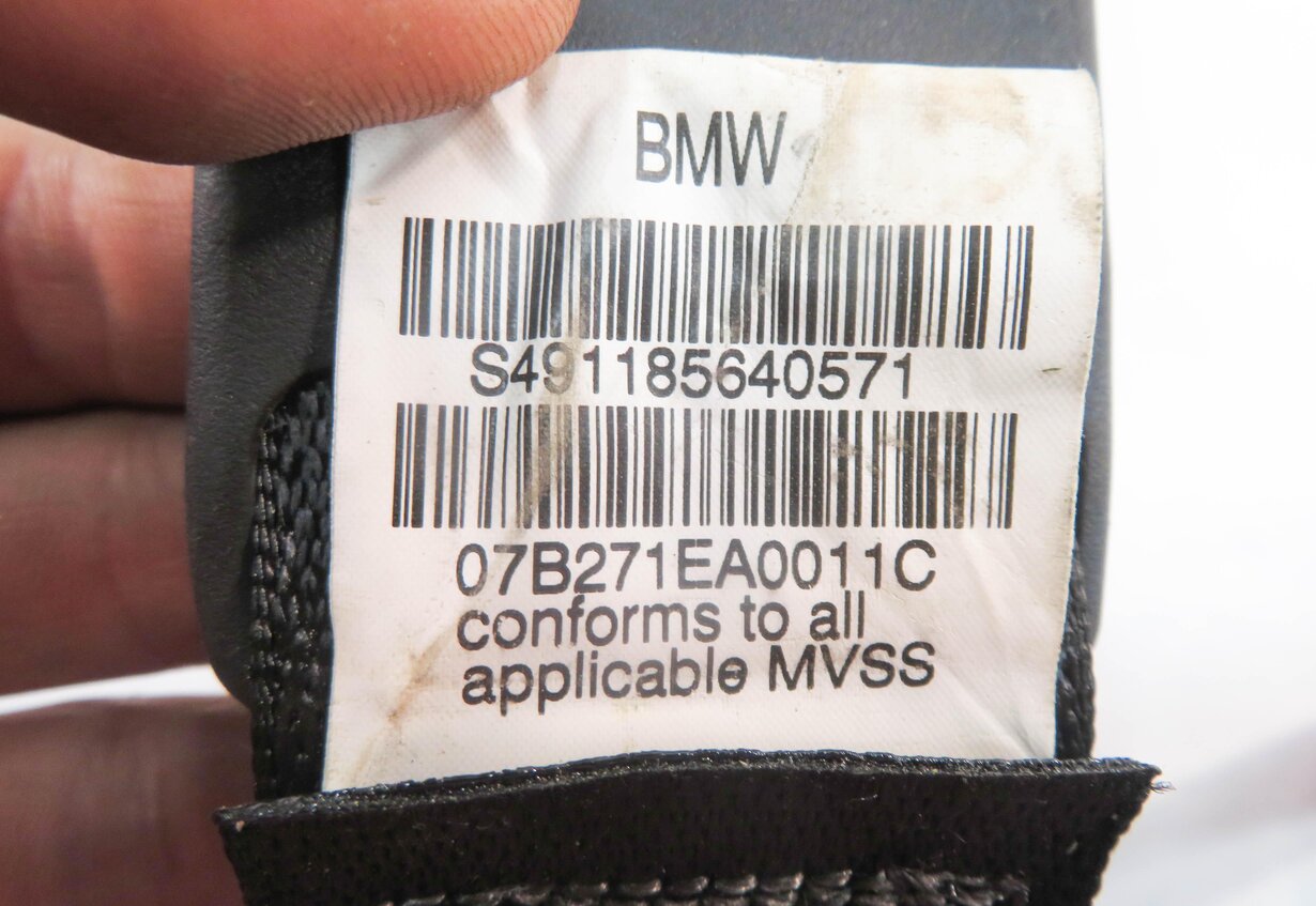 Thumbnail 8: 2008 BMW X5 (E70) LEFT & RIGHT REAR - 2nd SECOND ROW SEAT SEATBELT RETRACTOR SET