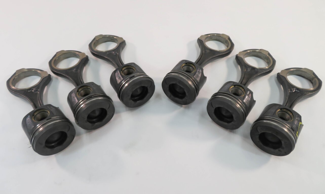 07-13 MB E320 E350 GL320 ML320 (W164 X164) 3.0L OM642 DIESEL PISTON & ROD SET-6