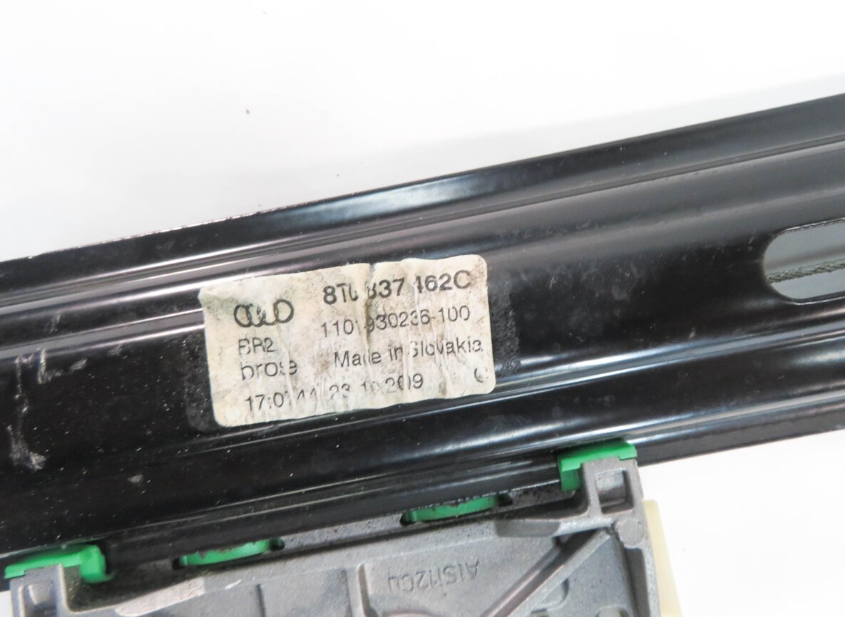 Thumbnail 6: 2010 AUDI A5 (B8 8T) COUPE - RIGHT PASSENGER DOOR WINDOW REGULATOR w/ MOTOR