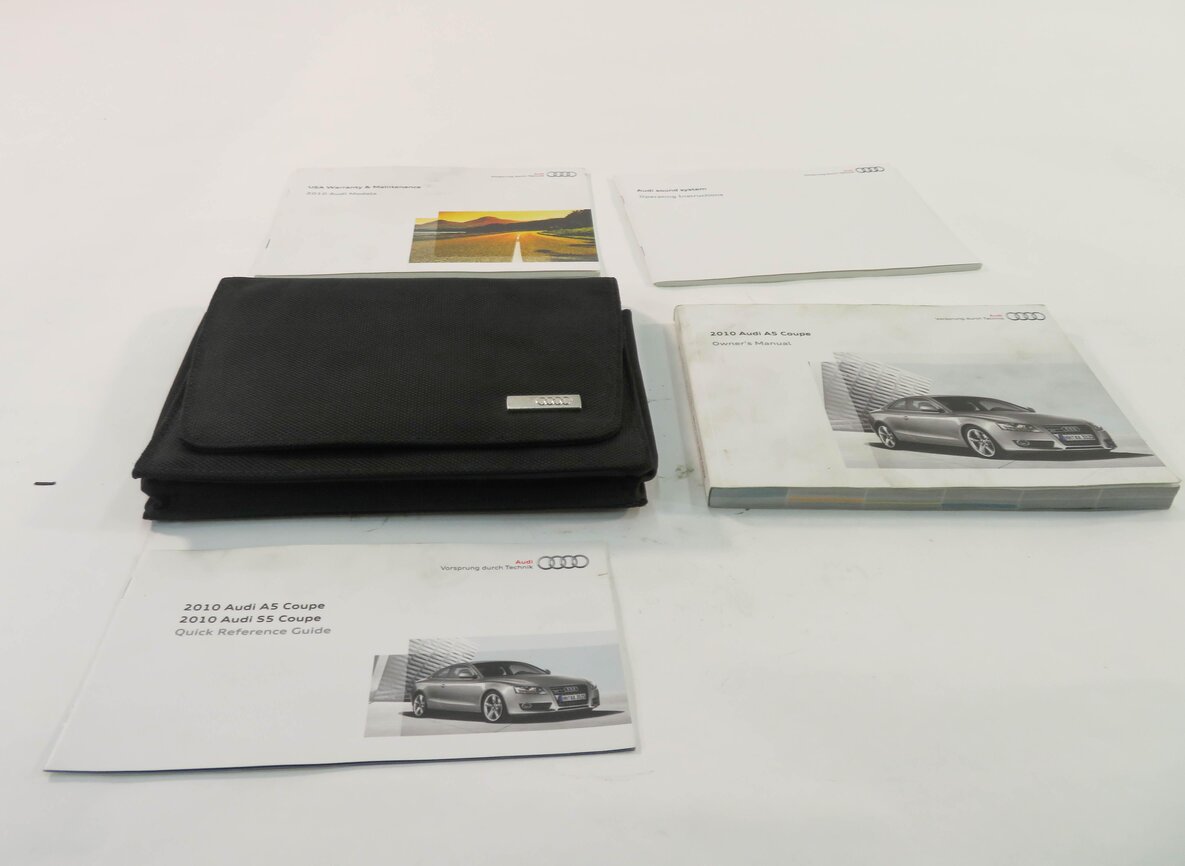 Thumbnail 2: 2010 AUDI A5 (B8 8T) OWNERS MANUAL SERVICE GUIDE BOOK BOOKLET SET w/ CASE