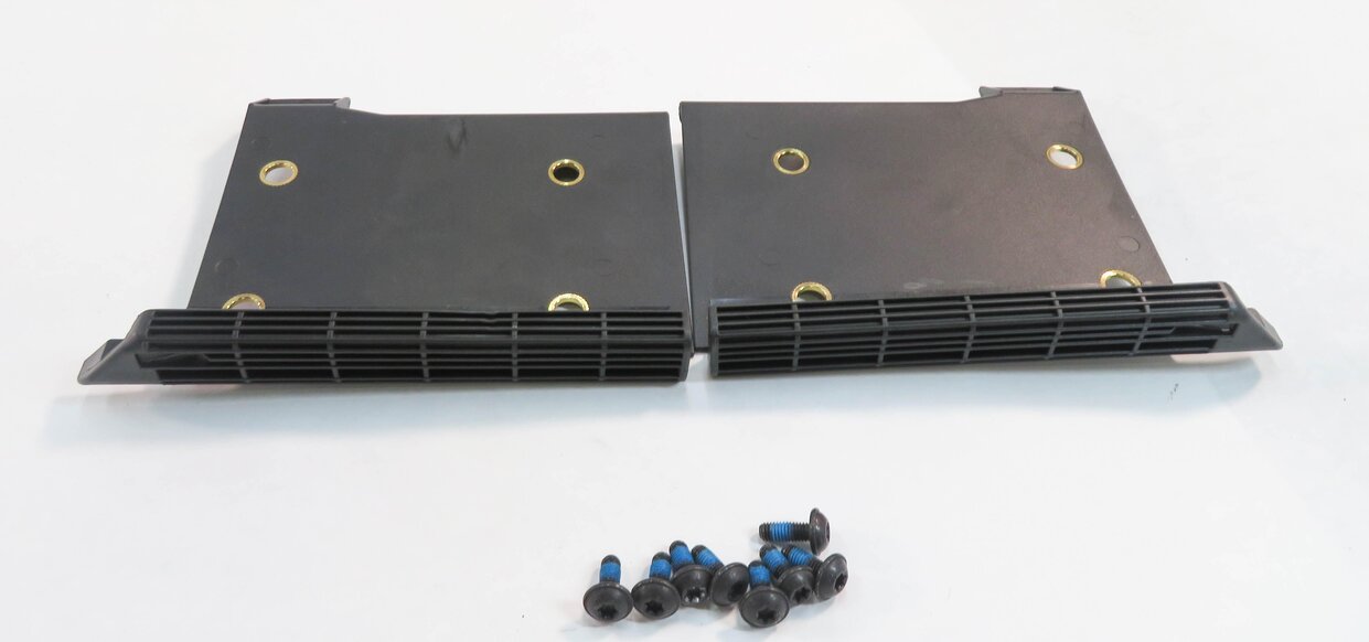 2013 AUDI A5 (B8 8T) CONVERTIBLE - STORAGE COVER SLIDING TRACK BRACKET SET-2