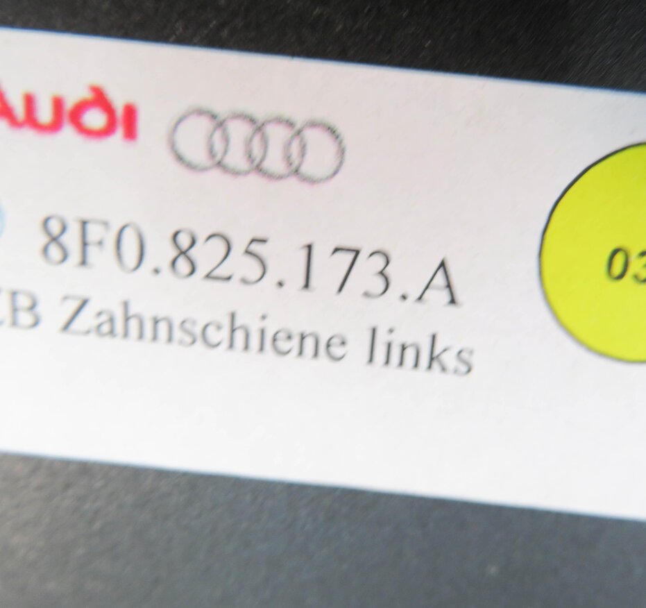 Thumbnail 11: 2013 AUDI A5 (B8 8T) CONVERTIBLE - STORAGE COVER SLIDING TRACK BRACKET SET-2