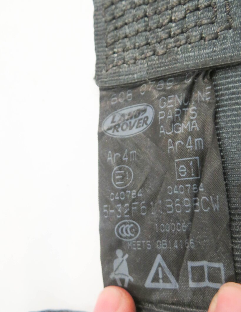 Thumbnail 9: 2010 RANGE ROVER SPORT (L320) RIGHT REAR 2nd ROW SEAT SEATBELT RETRACTOR (BLACK)
