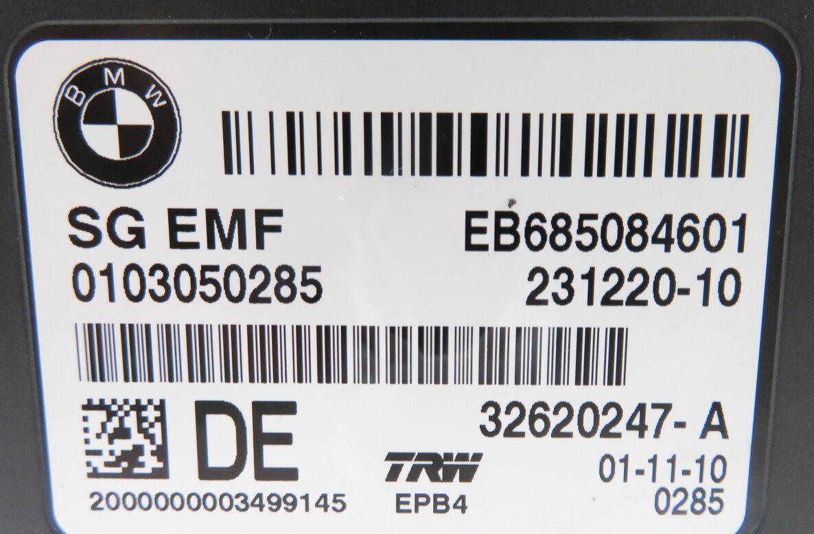 Thumbnail 7: 11-19 BMW 528i 535i 550i 640i 650i M5 M6 X3 X4 - PARKING BRAKE CONTROL MODULE