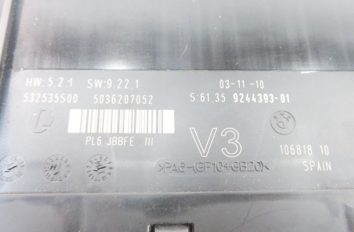Thumbnail 7: 2010-2011 BMW 528i 535i 550i 535iGT 550iGT (F07 F10) MAIN BODY CONTROL MODULE