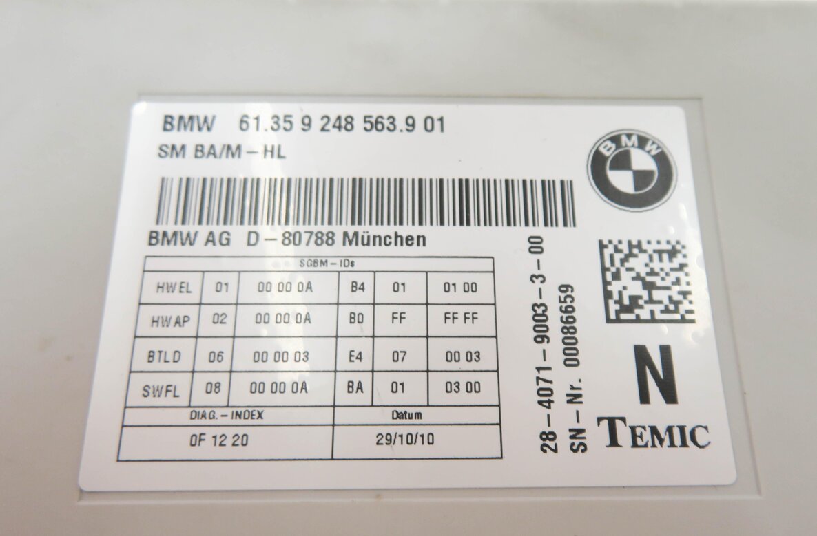 Thumbnail 6: 12-19 BMW 328i 335i 535i 550i 750i M5 M6 X3 X4 - RIGHT FRONT SEAT CONTROL MODULE